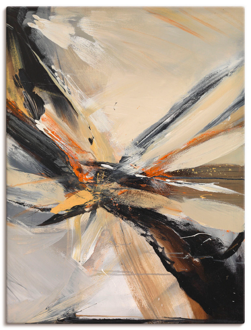 Artland Wandbild »Abstrakt III«, Gegenstandslos, (1 St.), als Leinwandbild, günstig online kaufen
