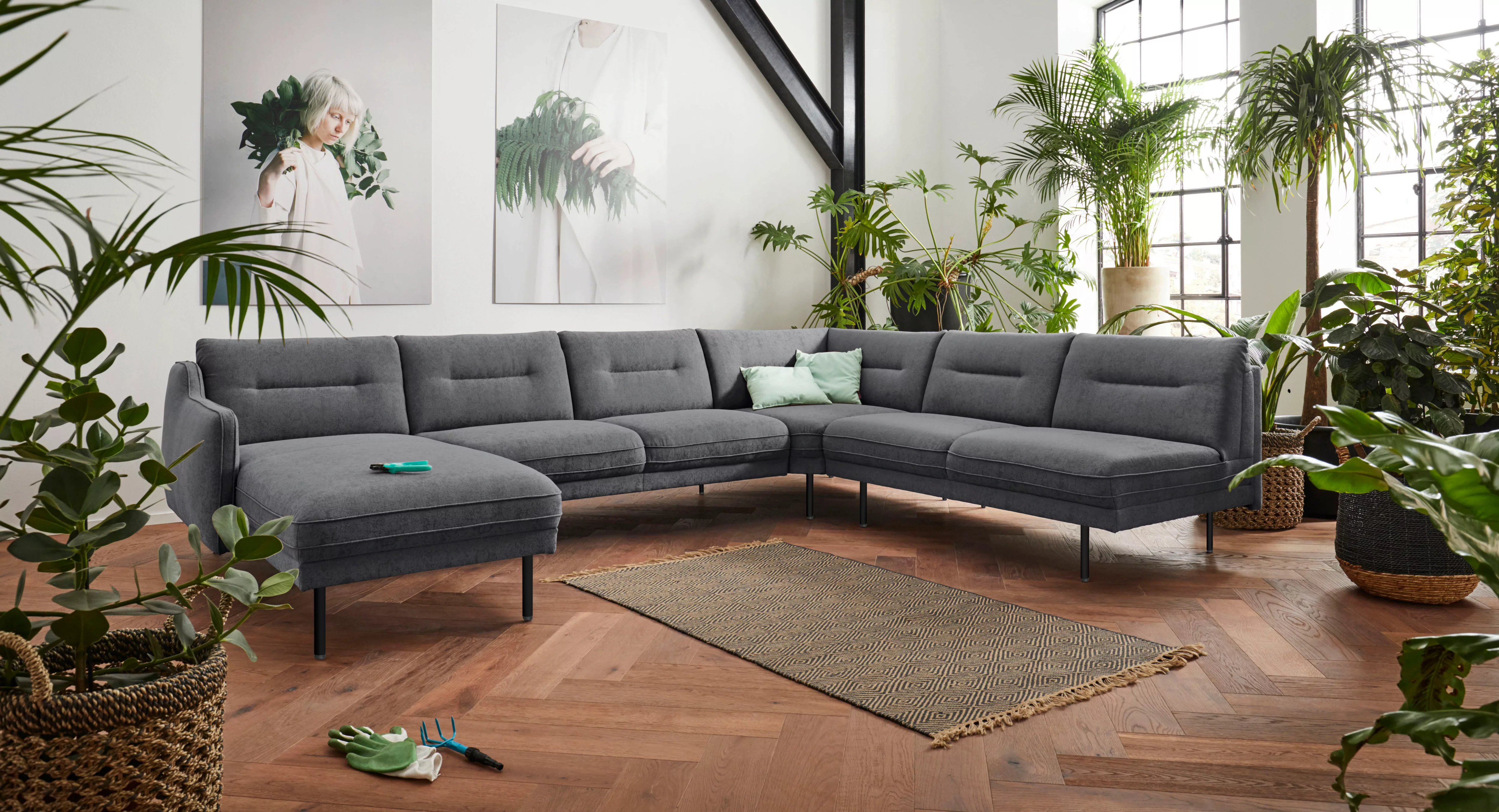 andas Wohnlandschaft "Nordfyn U-Form", edles Design in 3 Bezugsqualitäten, günstig online kaufen