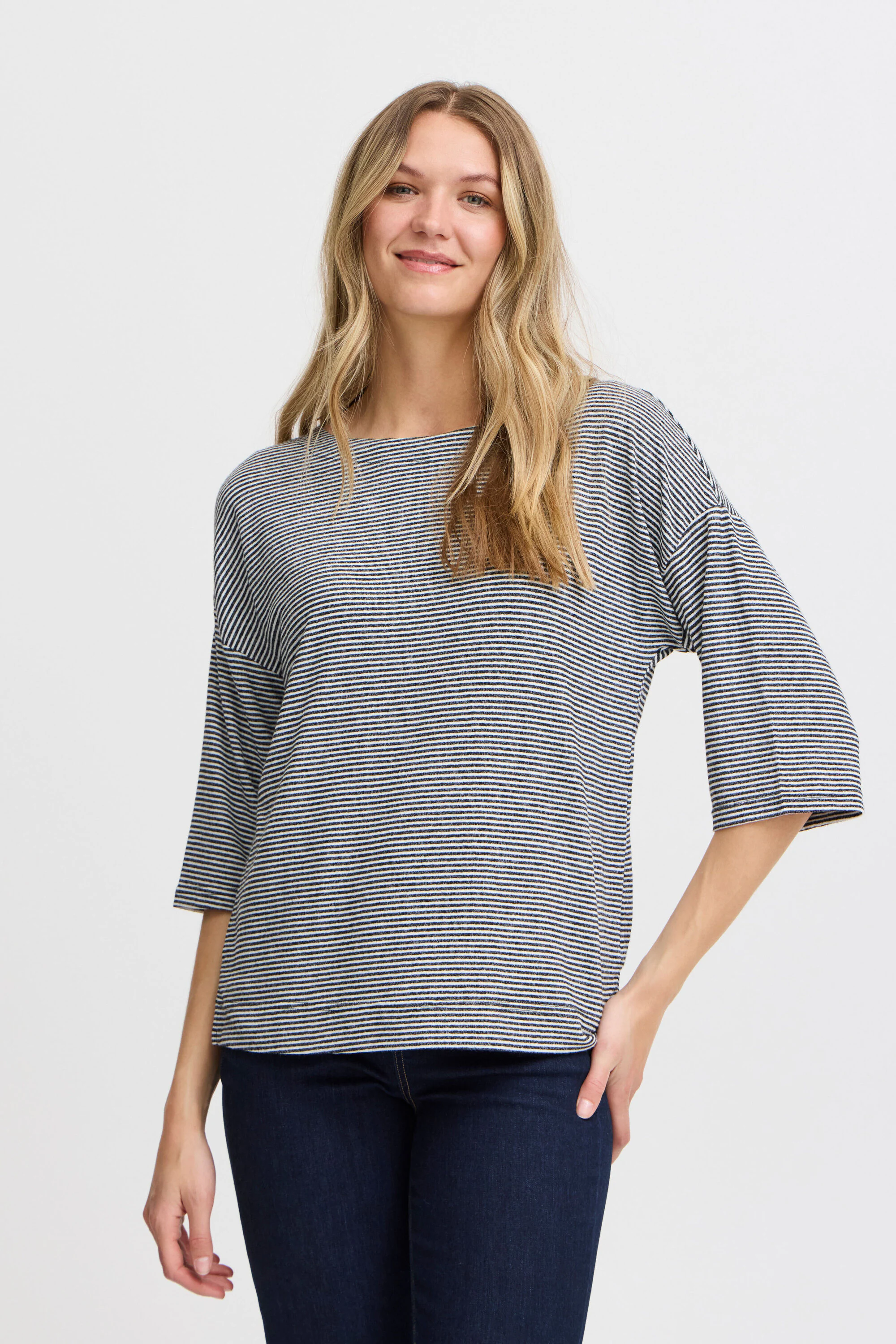 fransa 3/4-Arm-Shirt Cisco 1 (1-tlg) Plain/ohne Details günstig online kaufen