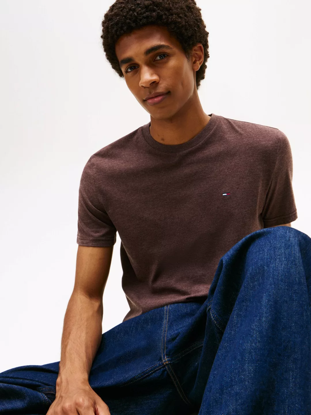 Tommy Jeans T-Shirt "TJM XSLIM JASPE HTR TEE EXT", Mit Rundhalsausschnitt günstig online kaufen