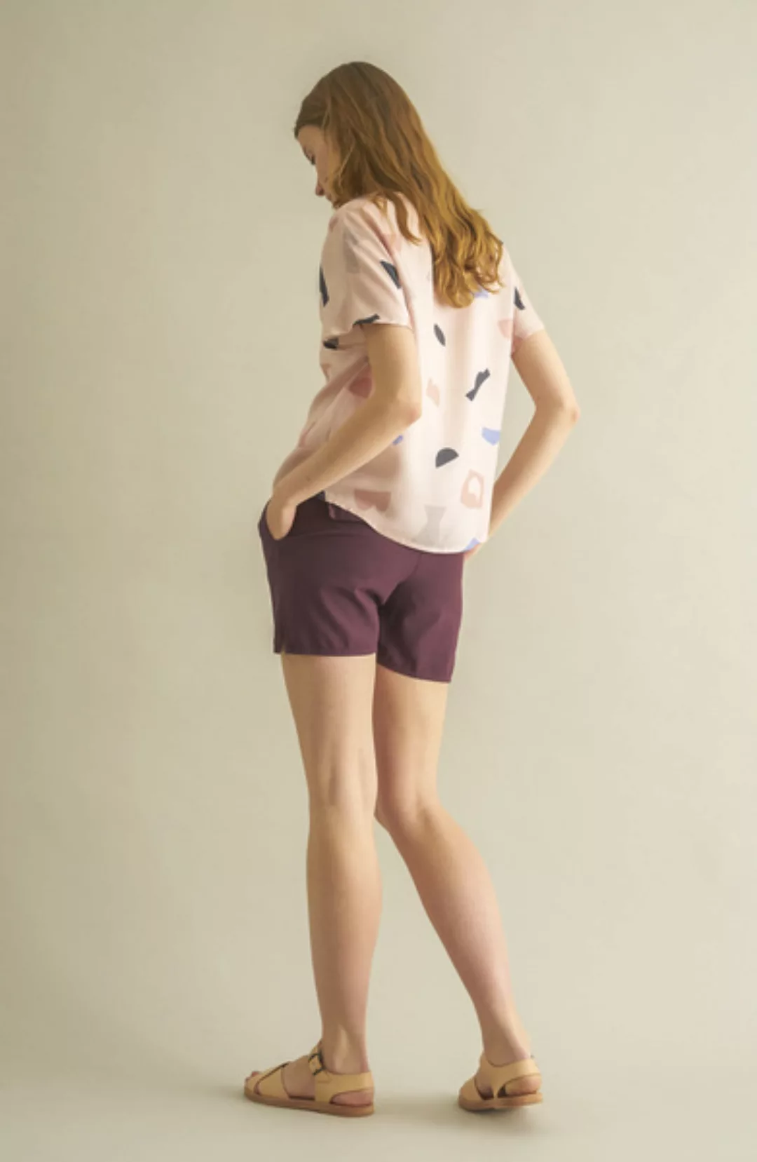 Weinrote Shorts - Julia Oc-light günstig online kaufen
