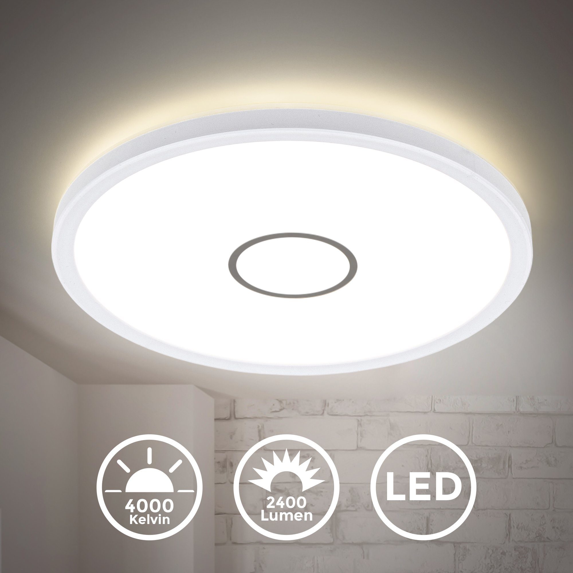 B.K.Licht Deckenleuchte LED Deckenlampe modern Panel günstig online kaufen