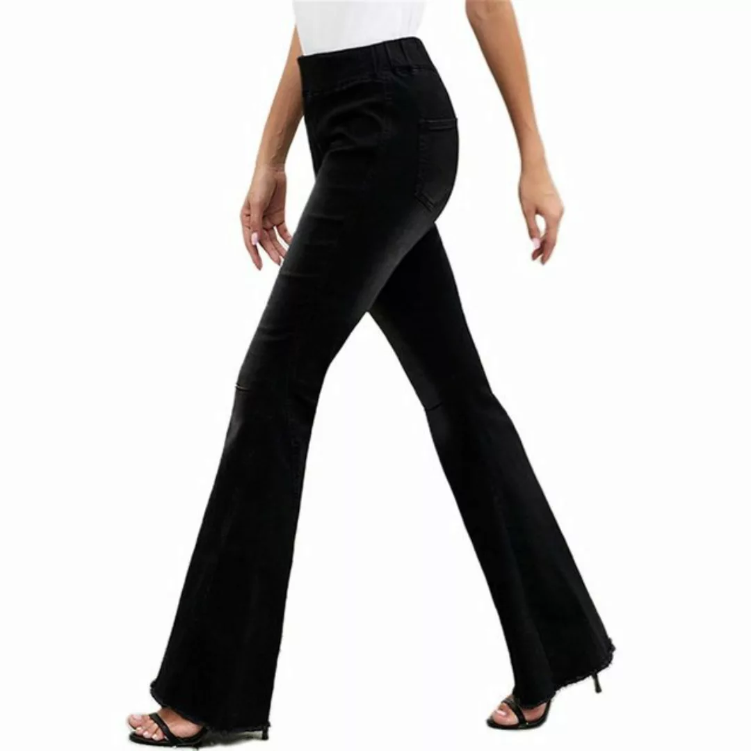 AFAZ New Trading UG Loose-fit-Jeans Feminine Sommer-Denim-Schlaghose mit mi günstig online kaufen