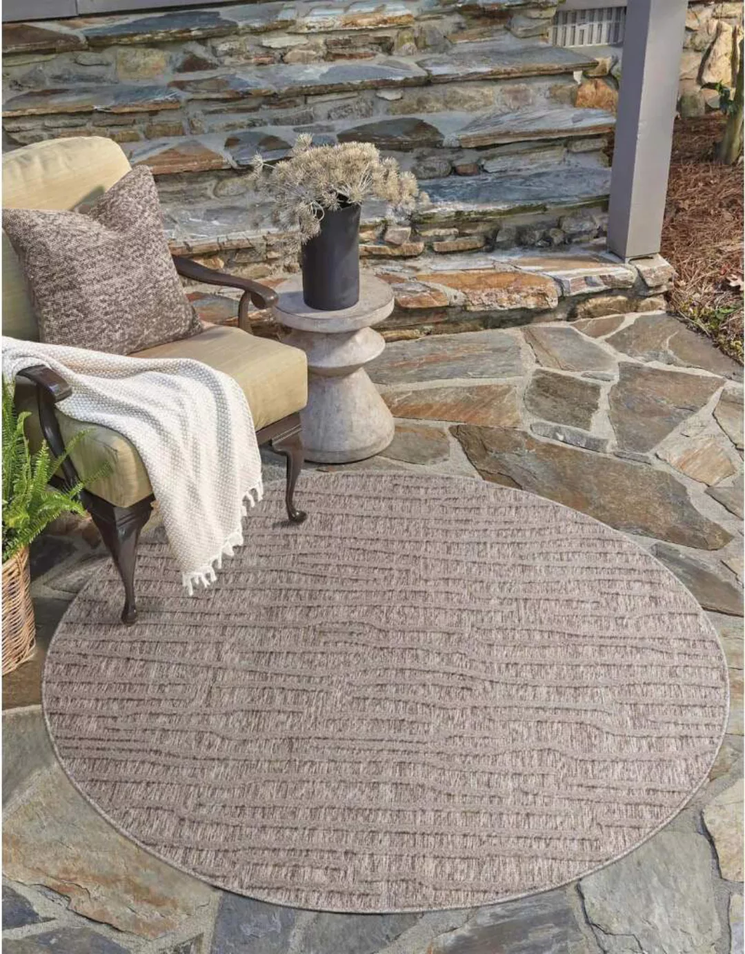 Carpet City Teppich »In-& Outdoorteppich Santorini 450, 3D-Effekt, Gestreif günstig online kaufen