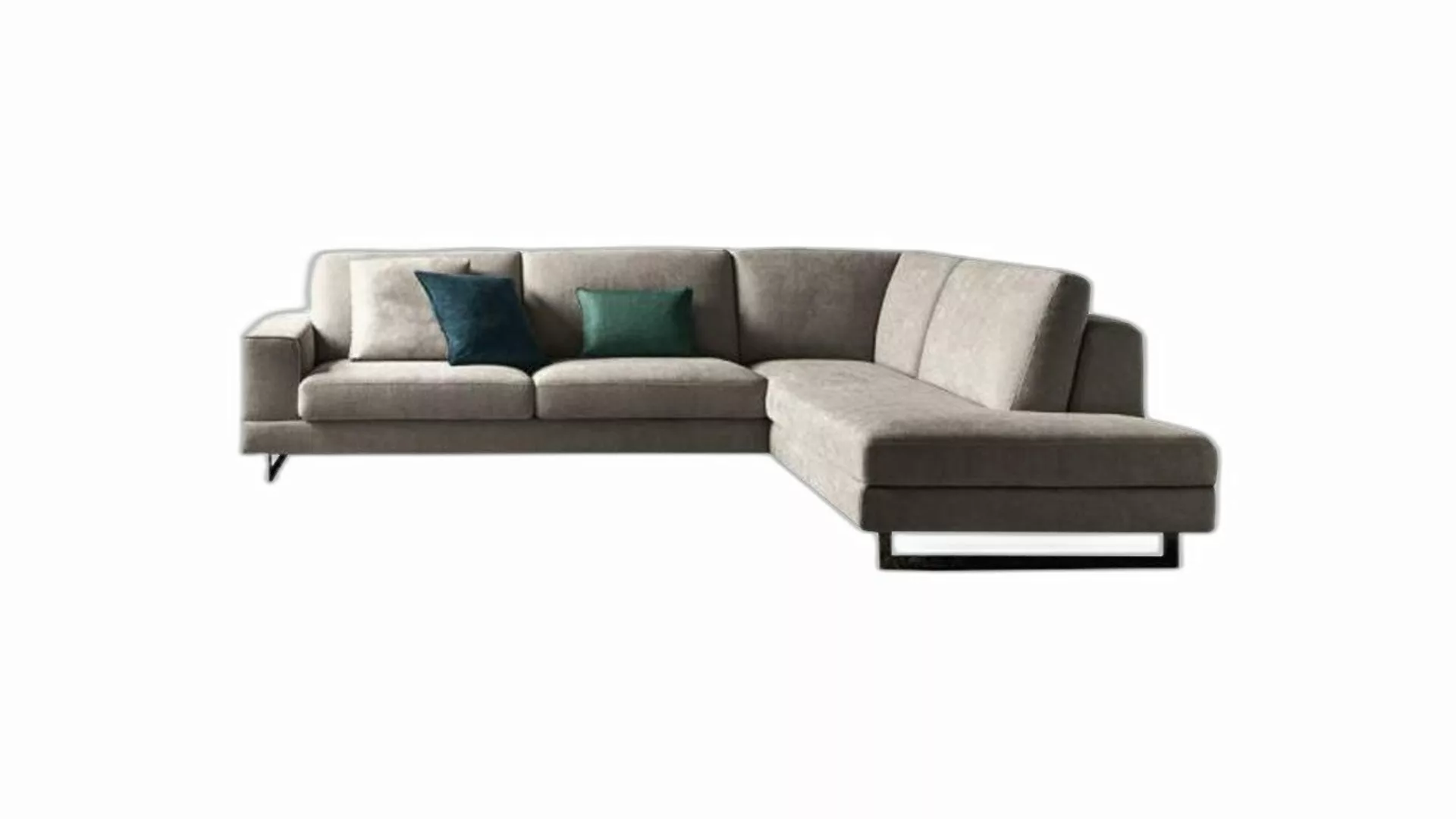 Xlmoebel Ecksofa Zeitgenössisches Premium Ecksofa Holzstoff L-Form alfitali günstig online kaufen