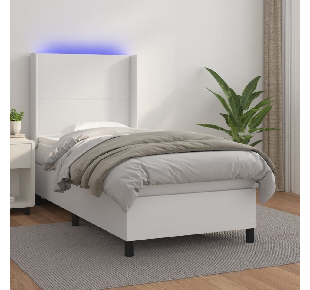 vidaXL Boxspringbett Boxspringbett mit Matratze und LED Kunstleder (100x 20 günstig online kaufen