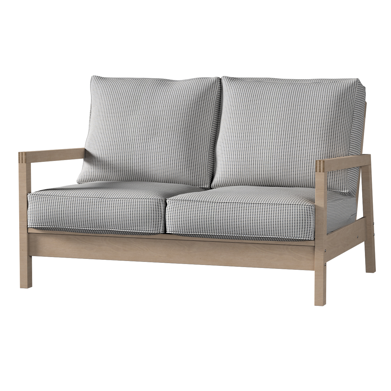 Bezug für Lillberg 2-Sitzer Sofa, schwarz-beige, Sofahusse, Lillberg 2-Sitz günstig online kaufen