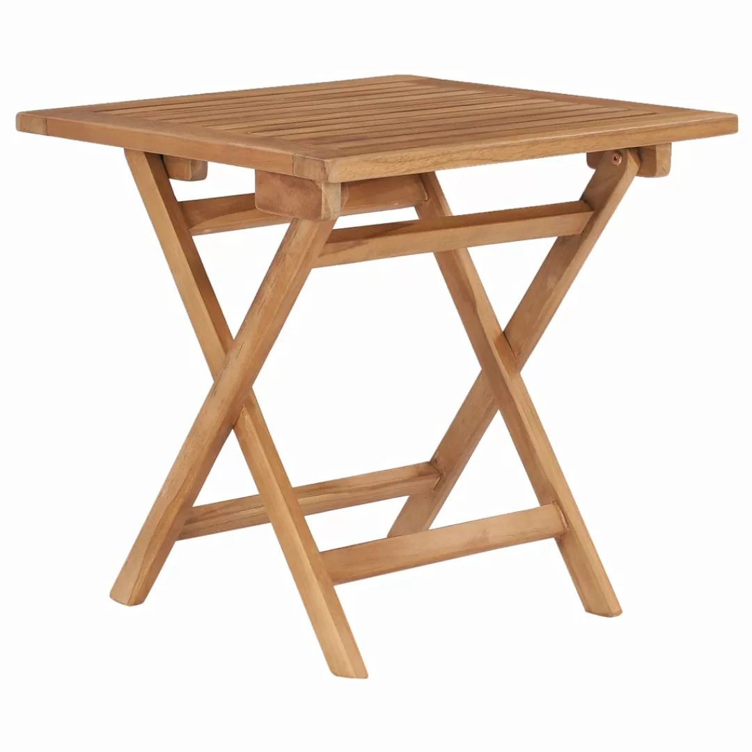 Klappbarer Gartentisch 45x45x45 Cm Teak Massivholz günstig online kaufen