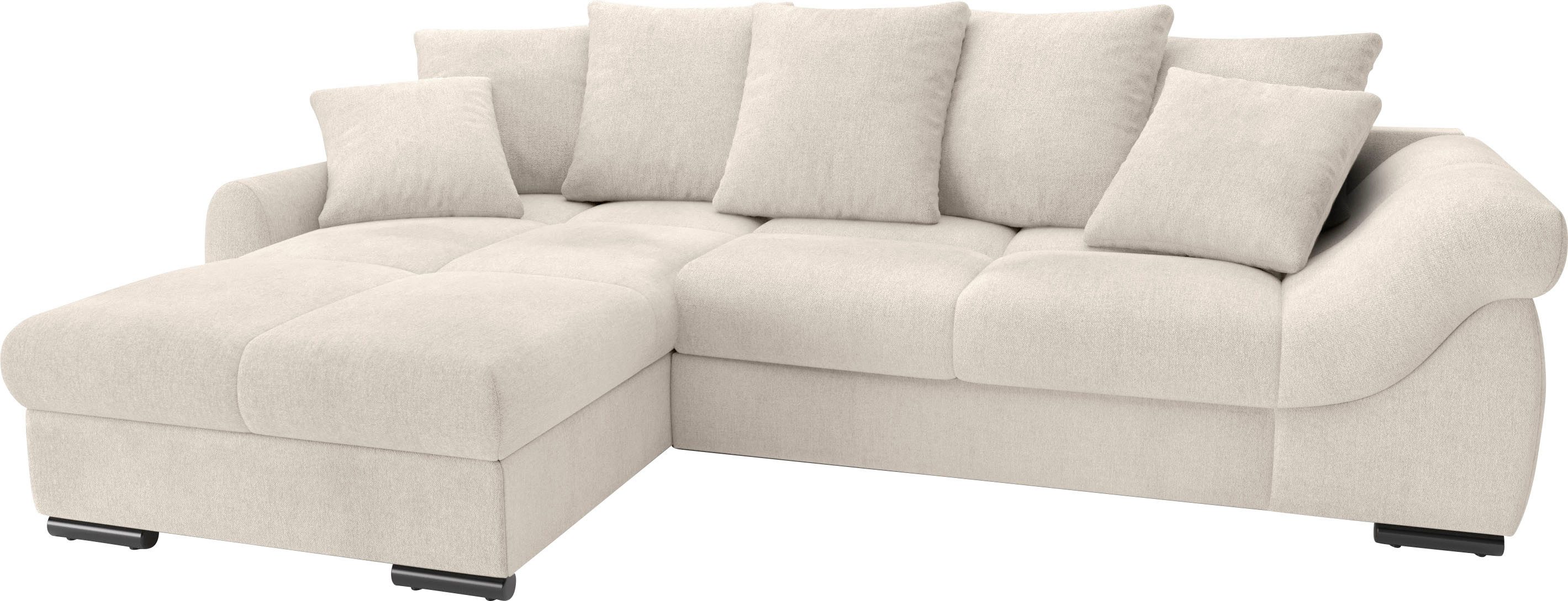 Mr. Couch Ecksofa "Livorno DuraFlex L-Form", inkl. Hochschläfer-Bettauszug, günstig online kaufen