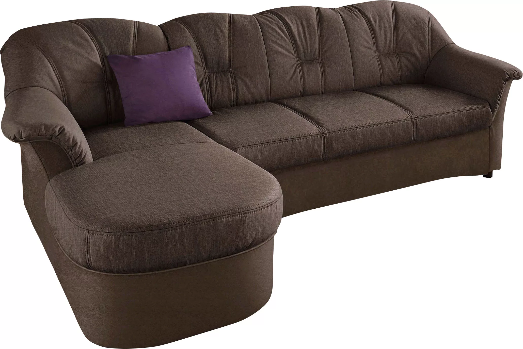 DOMO collection Ecksofa "Flores Schlafsofa, B/T/H: 233/142/86 cm, L-Form", günstig online kaufen