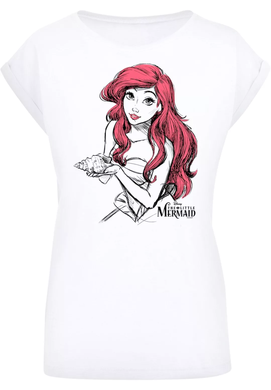 F4NT4STIC T-Shirt "Ariel Shell Sketch", Damen,Premium Merch,Regular-Fit,Kur günstig online kaufen