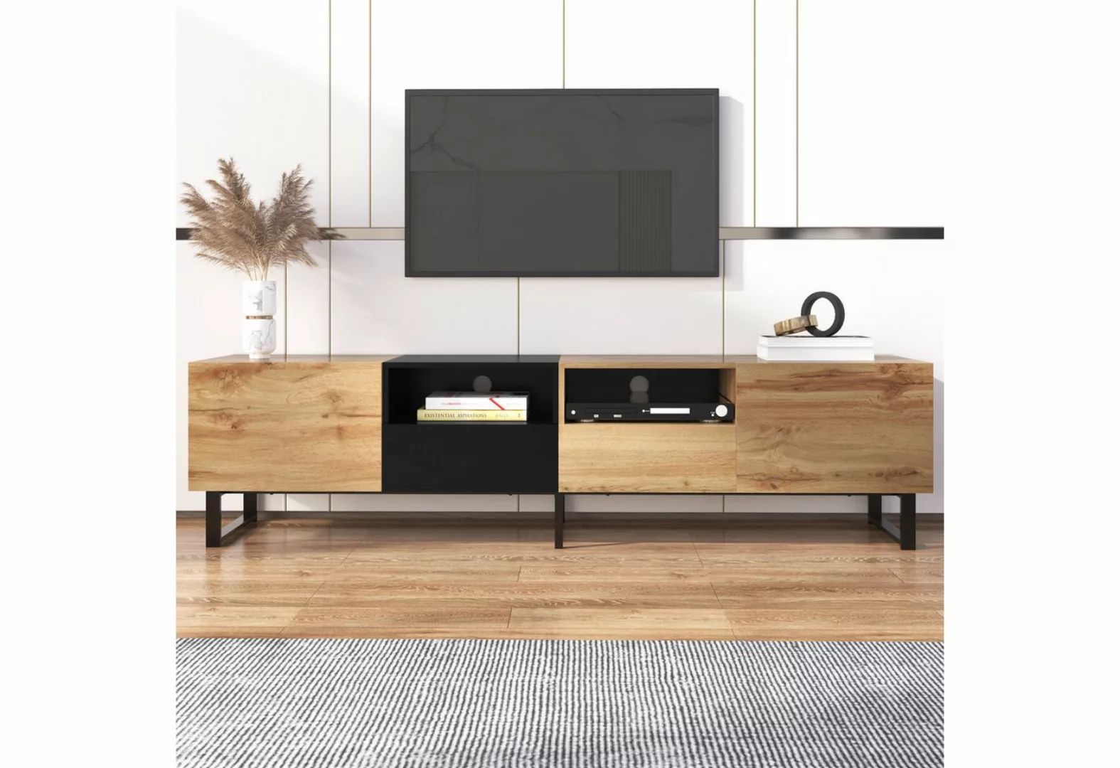 WISHDOR TV-Schrank TV-Ständer (geräumiger Stauraum, robuste Konstruktion) m günstig online kaufen