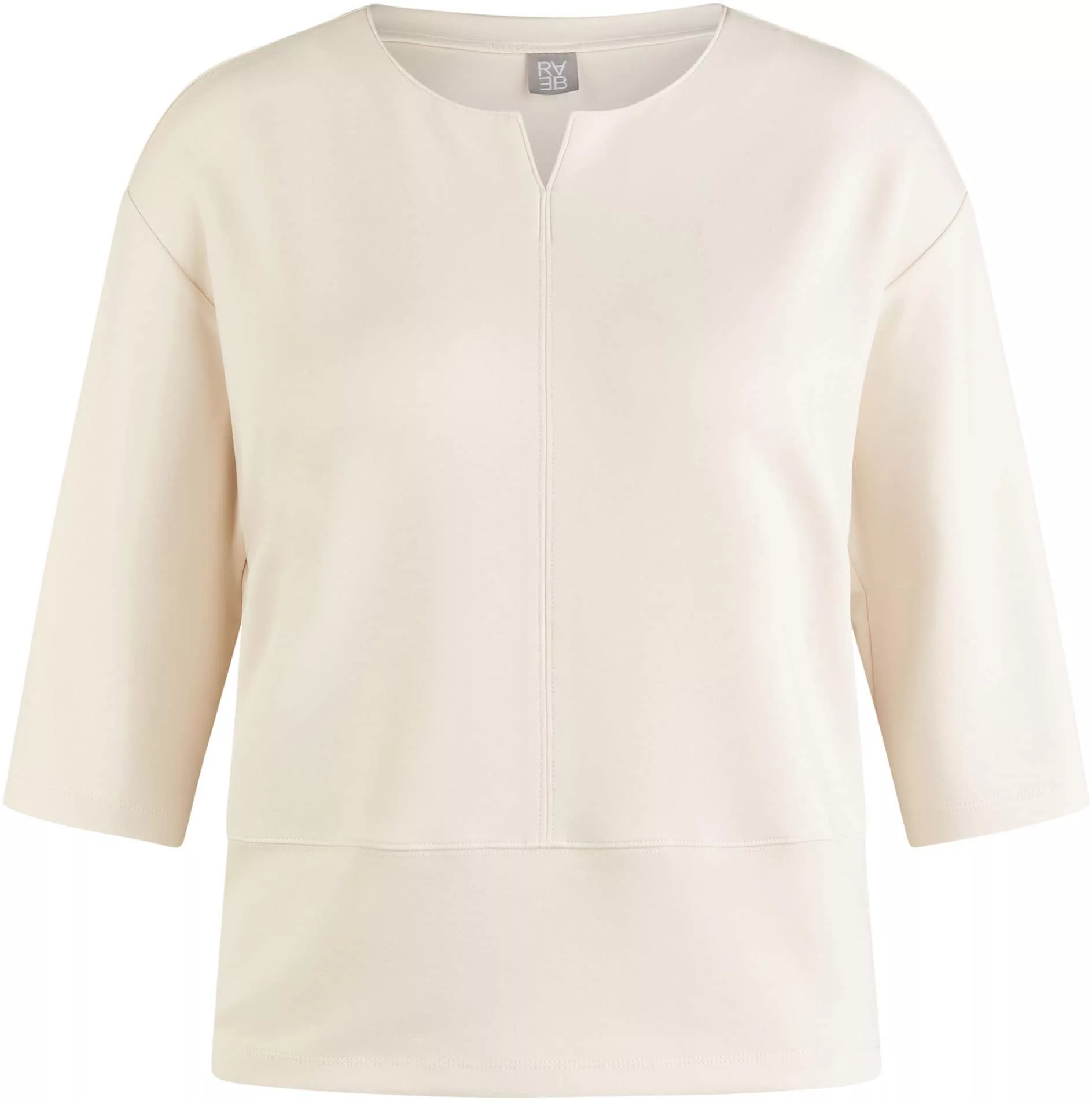 Rabe 3/4-Arm-Shirt, mit V-Schlitz und Kontrastnähten günstig online kaufen