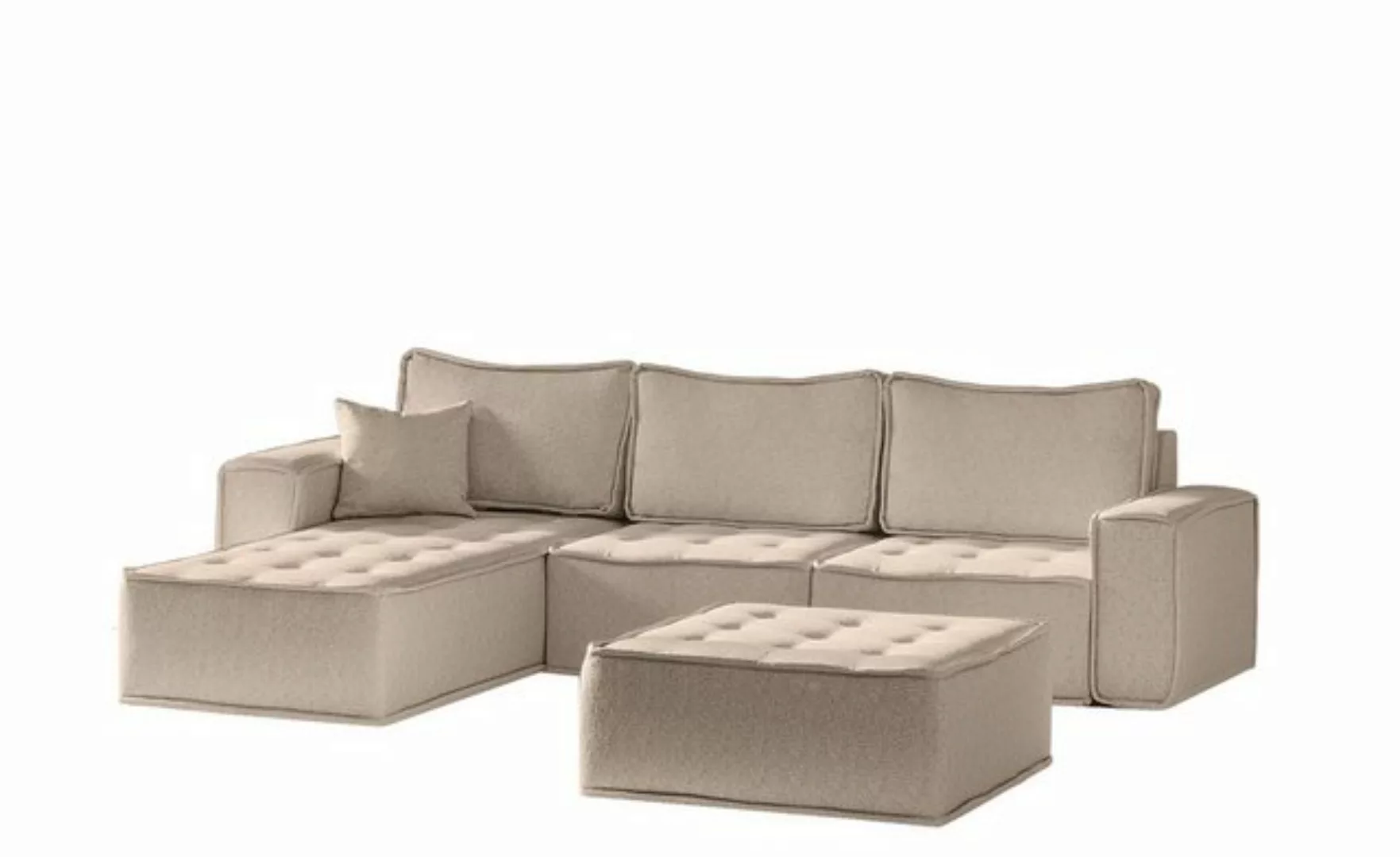 Fun Möbel Ecksofa Modulsofa 4-teilig SANDE in Stoff, Alle Module zu System günstig online kaufen