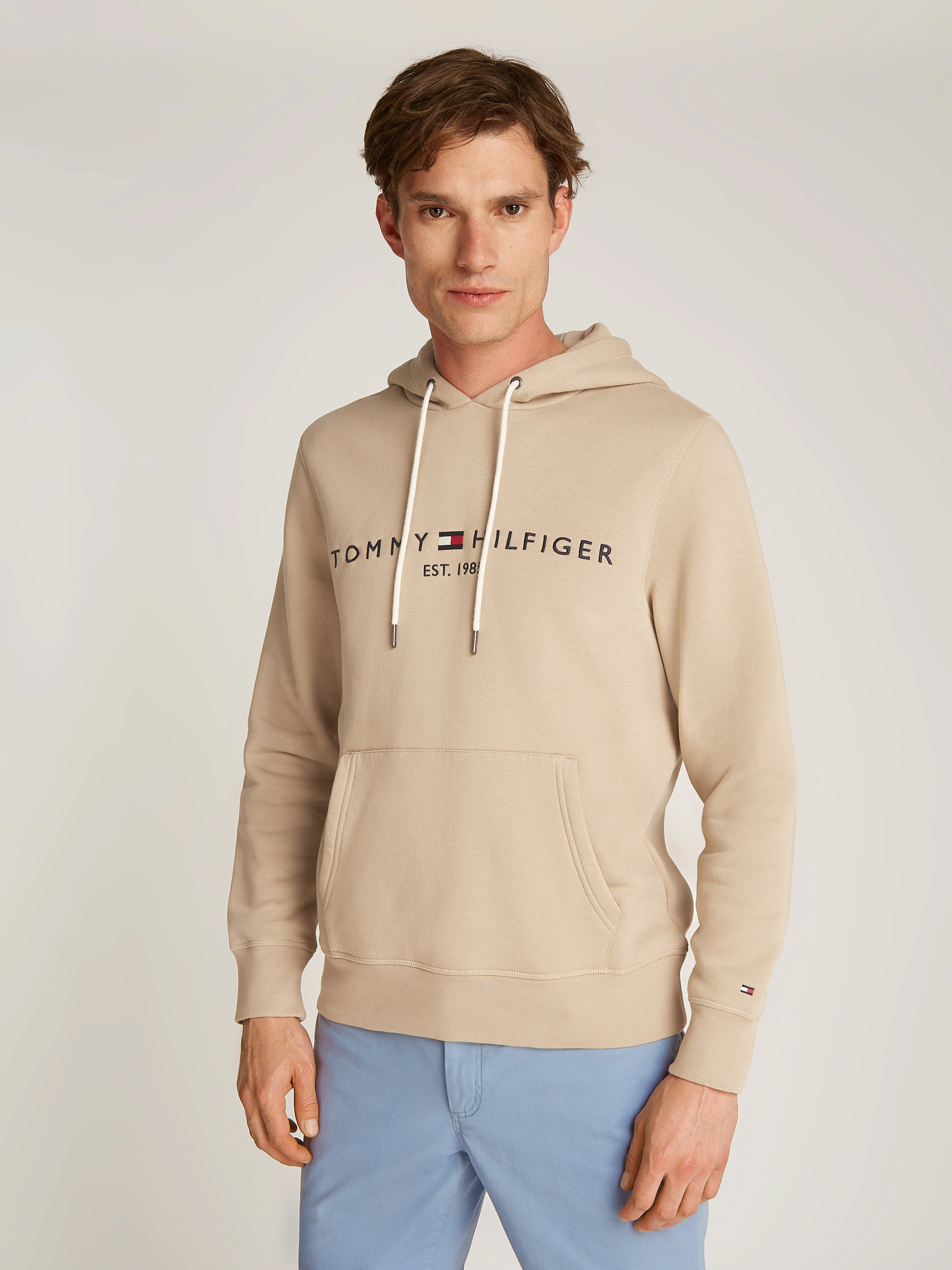 Tommy Hilfiger Kapuzensweatshirt TOMMY LOGO HOODY mit Kapuze und Kängurutas günstig online kaufen