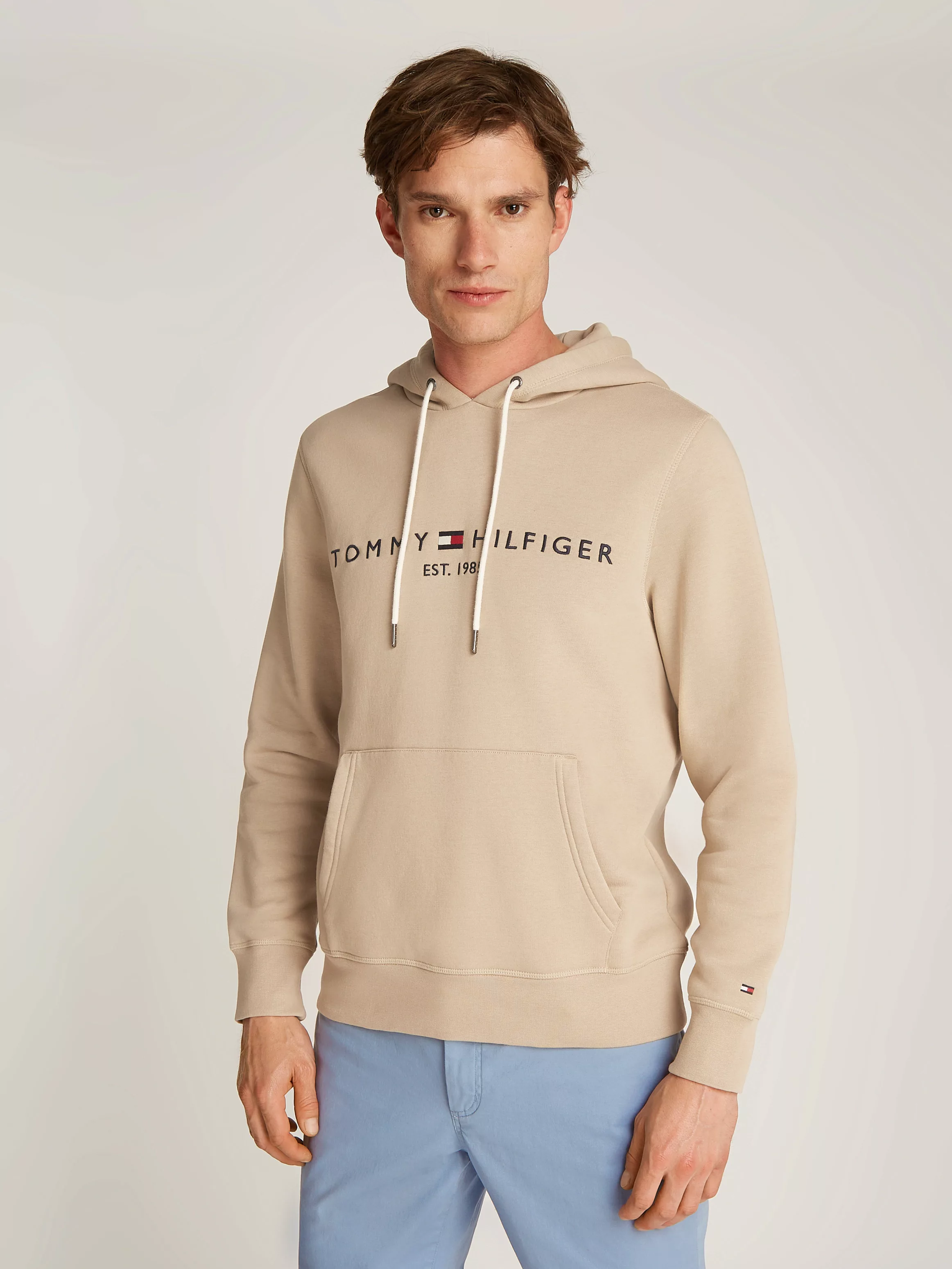 Tommy Hilfiger Kapuzensweatshirt TOMMY LOGO HOODY mit Kapuze und Kängurutas günstig online kaufen