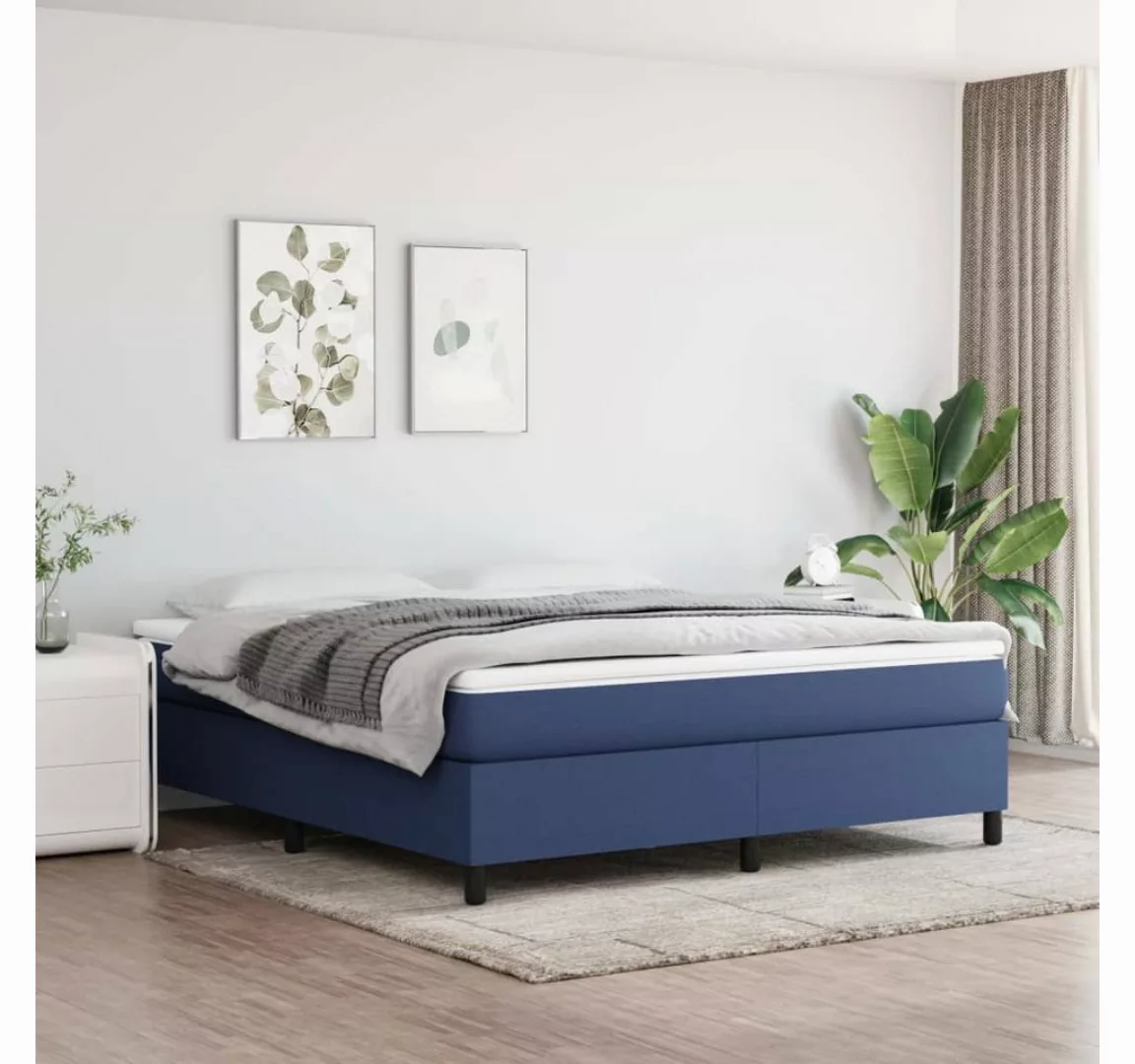 furnicato Bett Boxspringbett Blau 180x200 cm Stoff günstig online kaufen