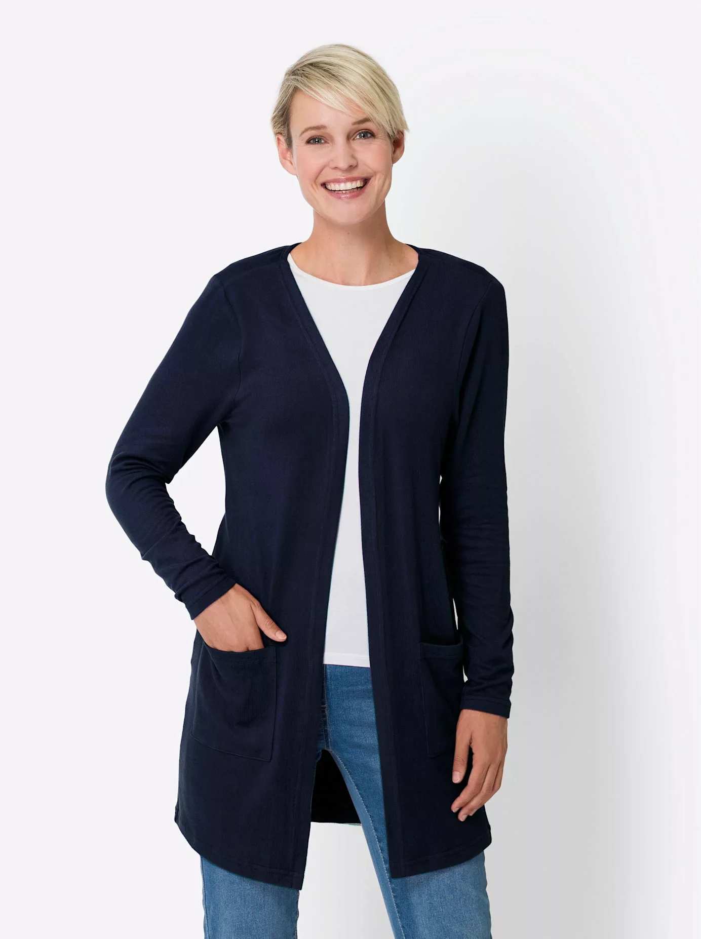 Classic Basics Shirtjacke "Long-Shirtjacke" günstig online kaufen