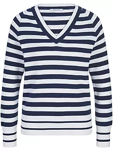 V-Pullover aus 100% SUPIMA®-Baumwolle Peter Hahn mehrfarbig günstig online kaufen