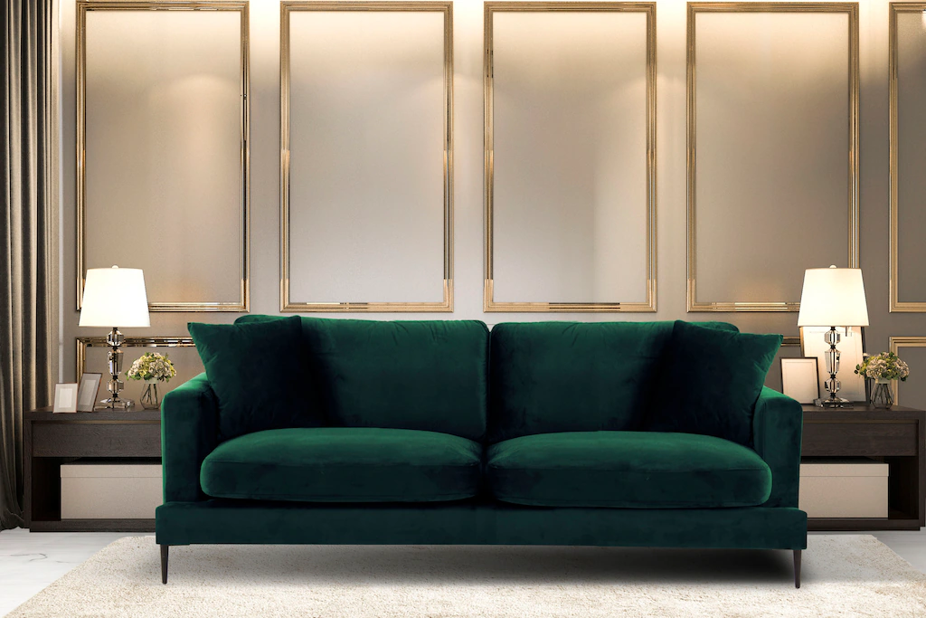 Leonique 3-Sitzer "Cozy elegantes Designsofa, Maße B/T/H: 211/97/80 cm", mi günstig online kaufen