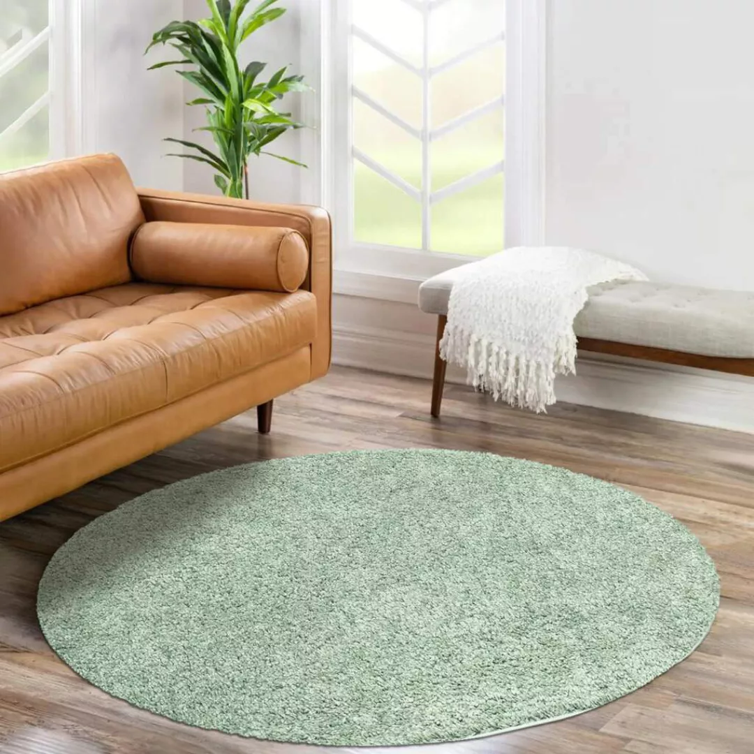 Carpet City Hochflor-Teppich »City Shaggy«, rund, 30 mm Höhe, Teppich Einfa günstig online kaufen