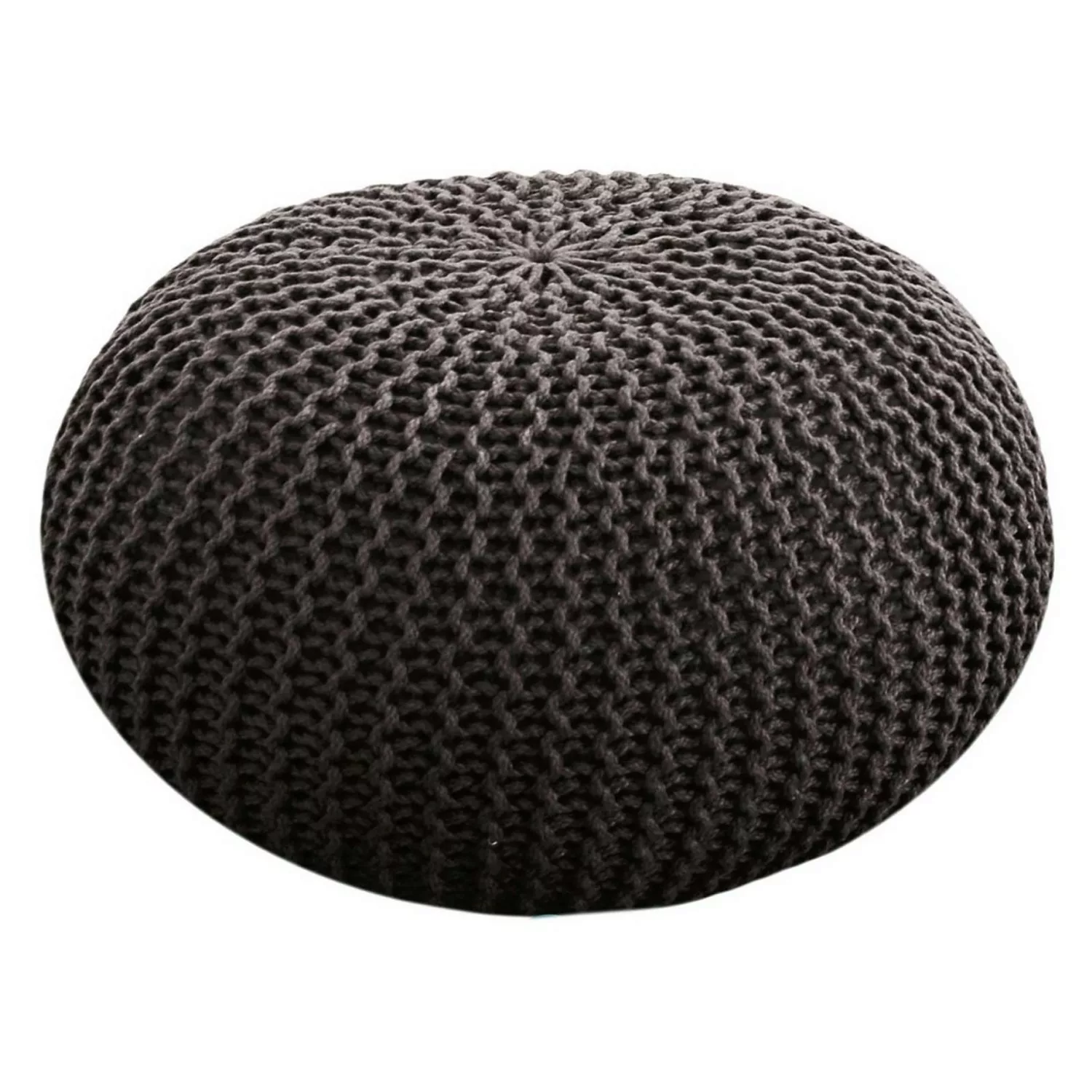 Casamia Premium Pouf Outdoor Sitzpouf Hocker 55x55x37cm Braun günstig online kaufen