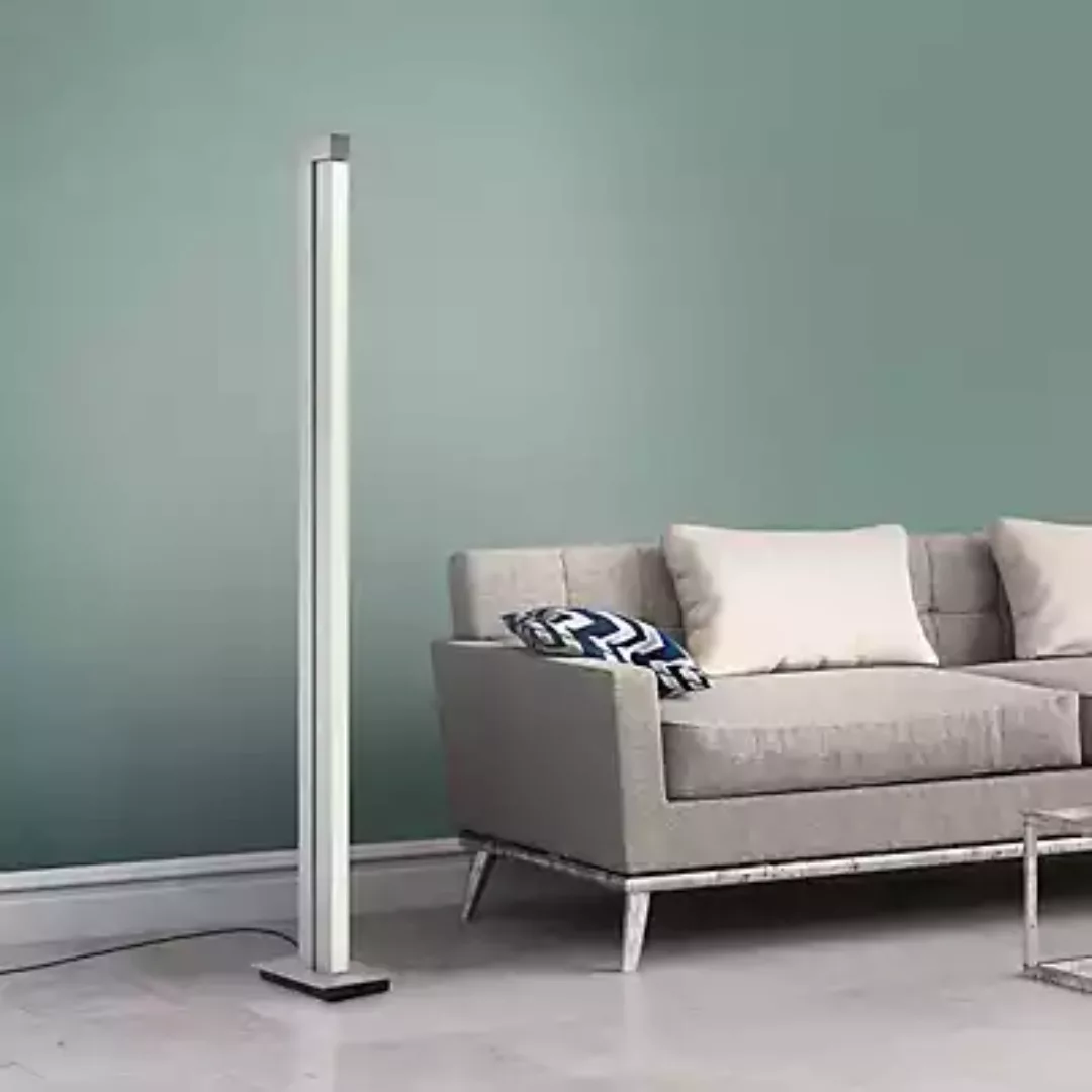 PURE Lines LED-Stehlampe, Fernbedienung, aluminium günstig online kaufen