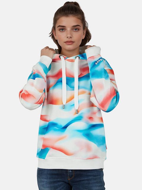 salzhaut Kapuzenpullover Damen Hoodie Töhn mit All-Over-Print Wellen - Mode günstig online kaufen