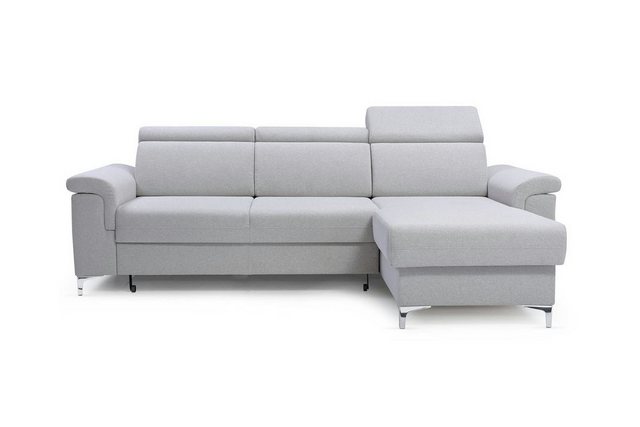 Beautysofa Ecksofa 252cm Ecksofa universelle Polsterecke MARTIN mit Schlaff günstig online kaufen