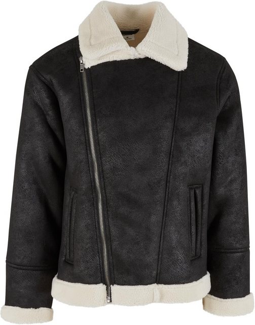 URBAN CLASSICS Lederjacke Shearling Biker Jacket günstig online kaufen