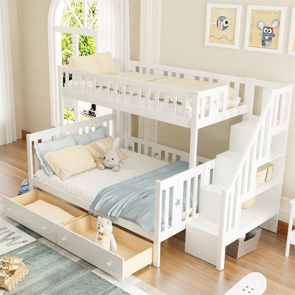 XDeer Etagenbett Kinderbett 90*200/140*200cm, Etagenbett aus günstig online kaufen