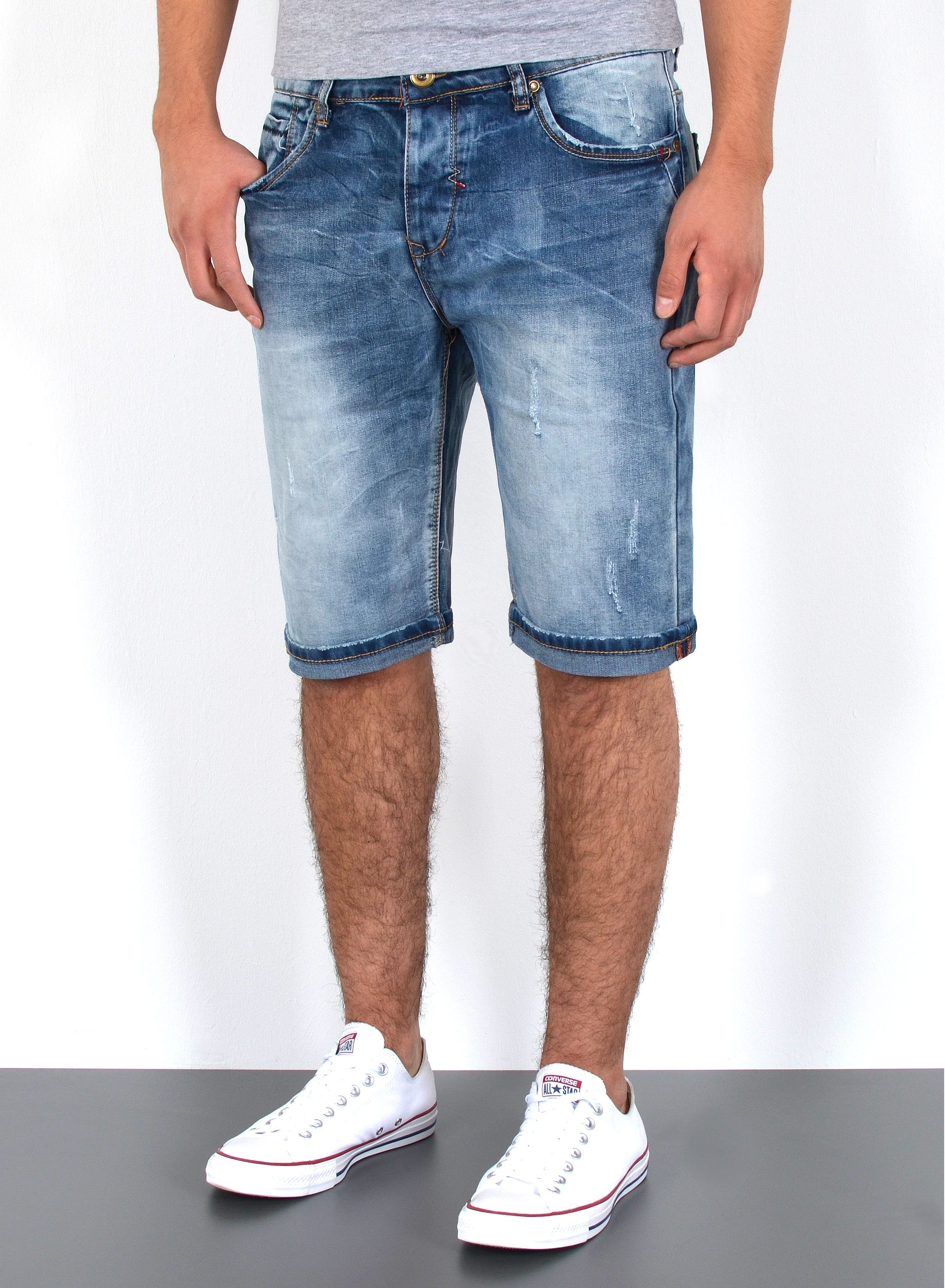 ESRA Jeansshorts Jeans Shorts Herren Jeansshorts günstig online kaufen
