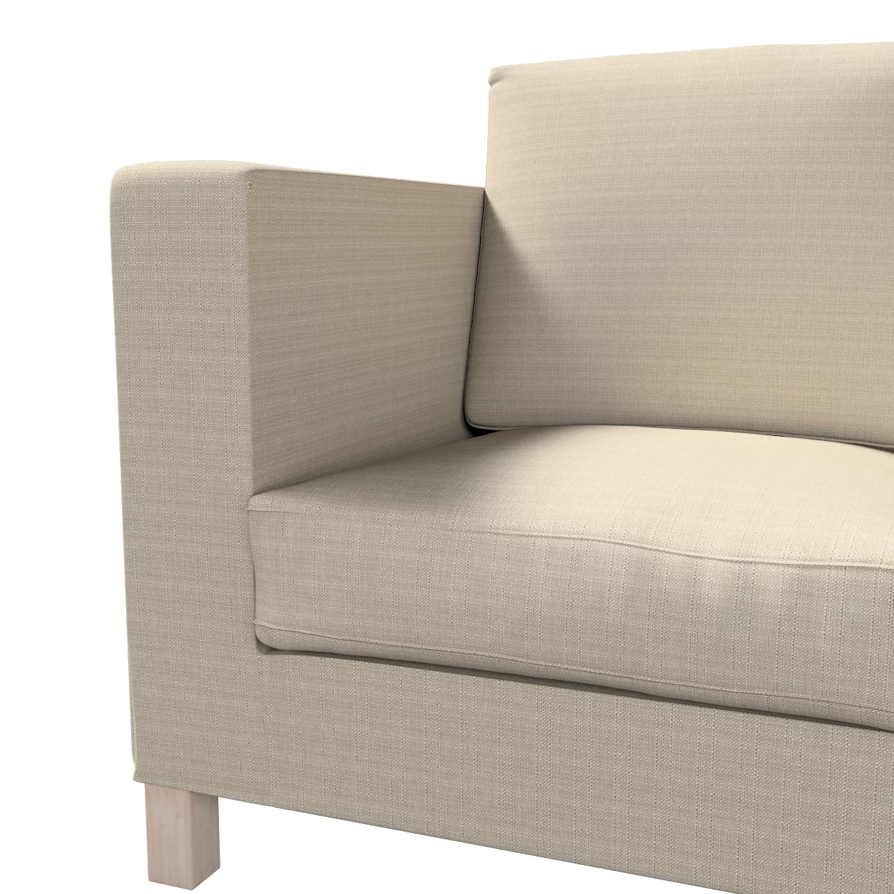 Bezug für Karlanda 3-Sitzer Sofa nicht ausklappbar, kurz, beige, Bezug für günstig online kaufen