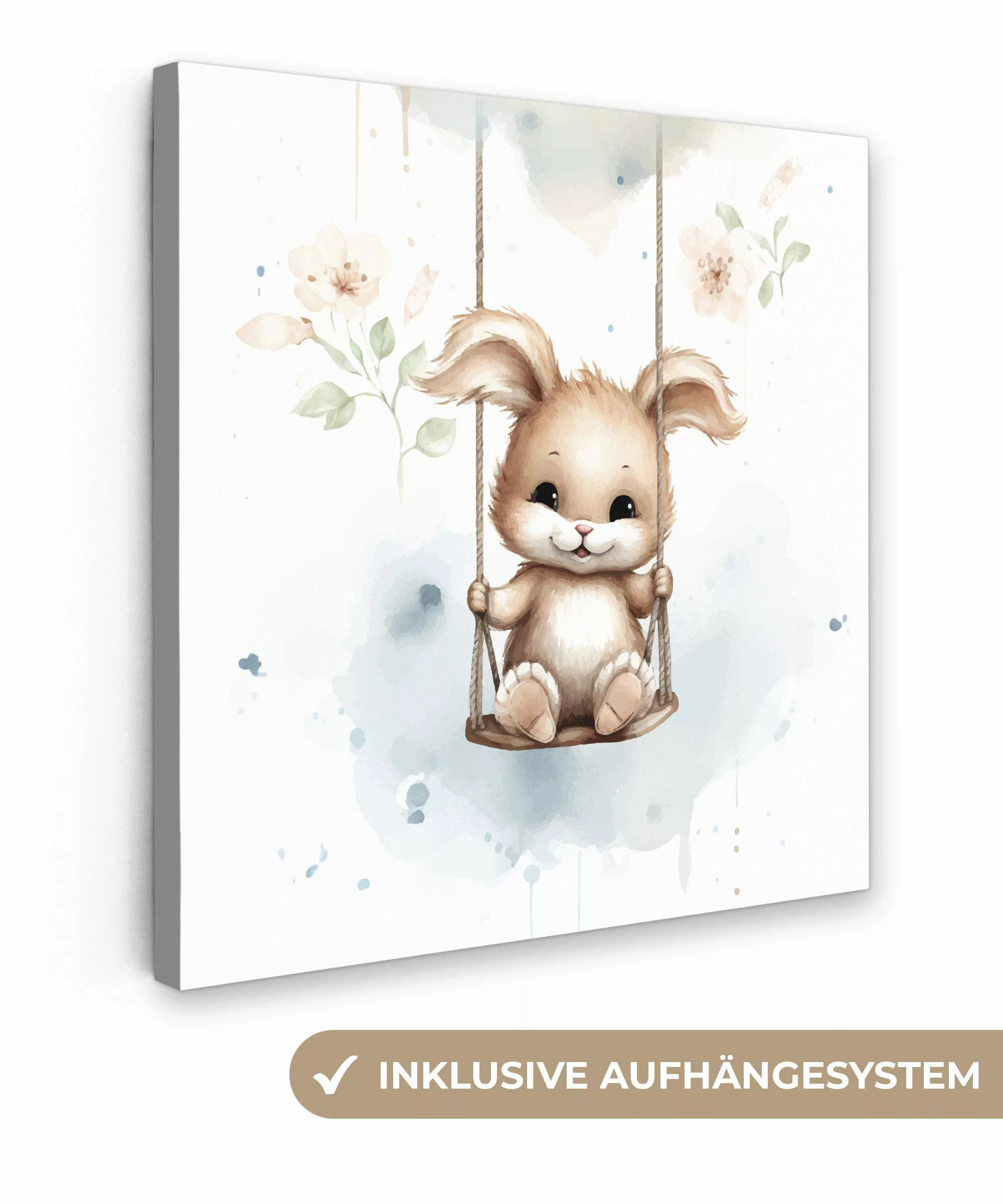 OneMillionCanvasses® Leinwandbild Kaninchen - Babytier - günstig online kaufen