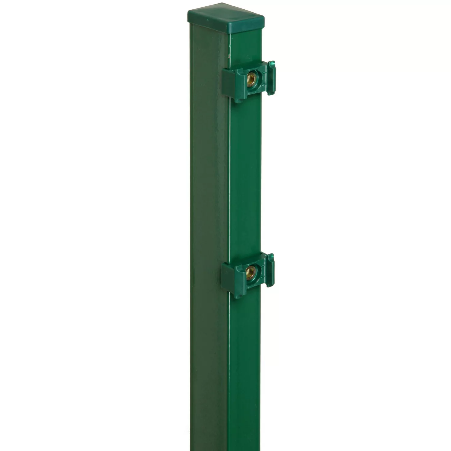 Vierkant-Zaunpfosten für Doppelstabmattenzaun  6 cm x 4 cm x 140 cm Grün günstig online kaufen