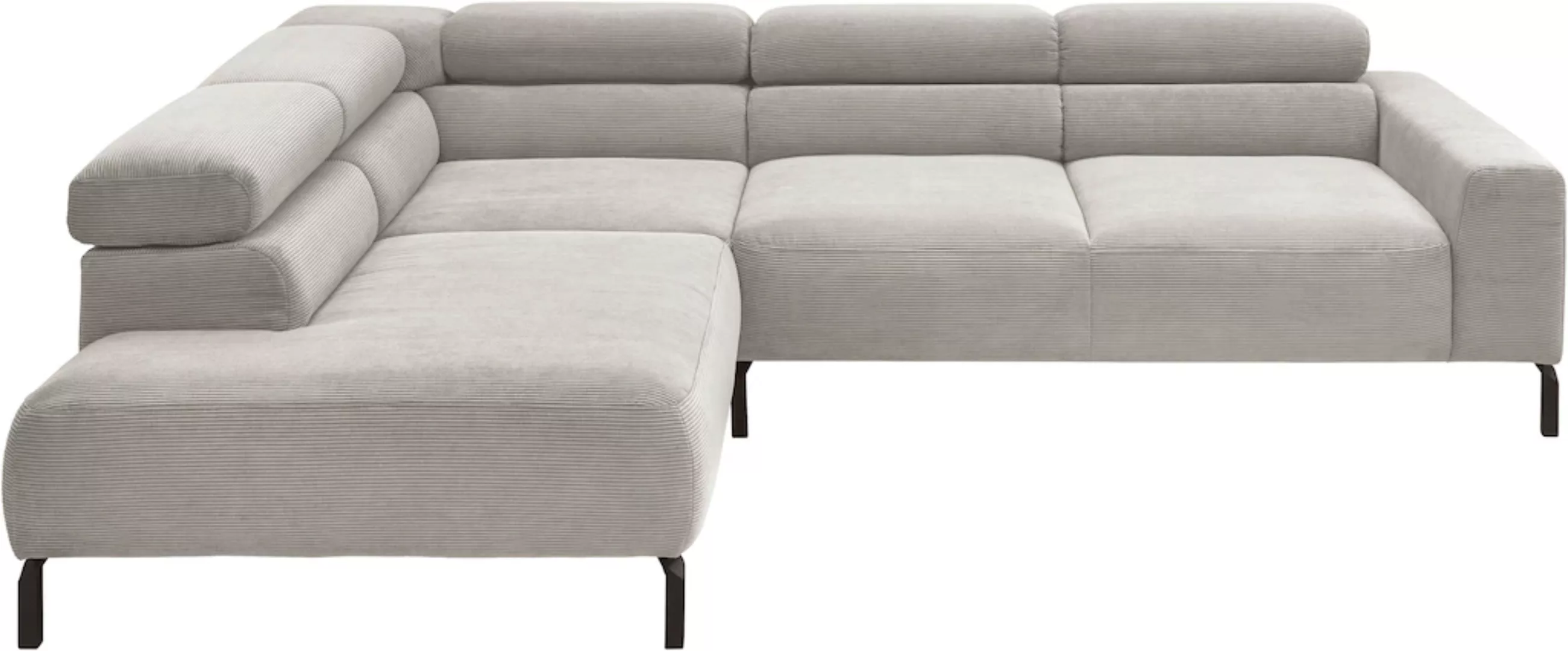 Places of Style Ecksofa Antonelli, L-Form, incl. Kopfteilverstellung, Breit günstig online kaufen