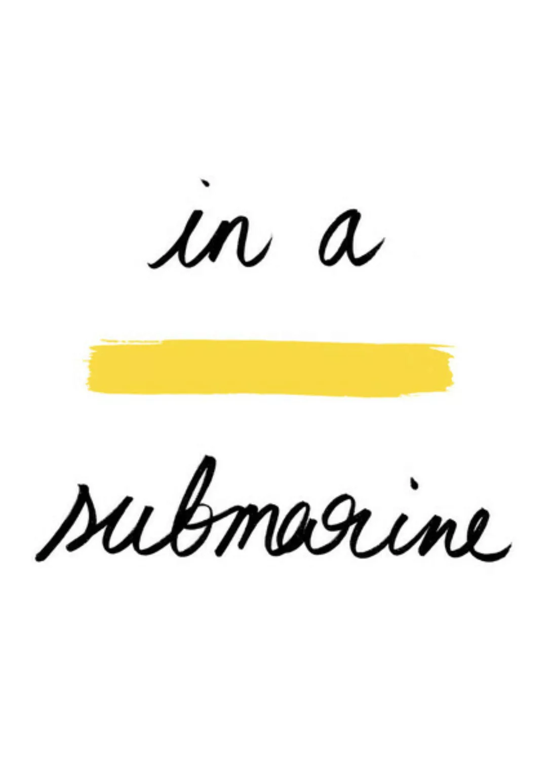 Poster / Leinwandbild - Yellow Submarine günstig online kaufen