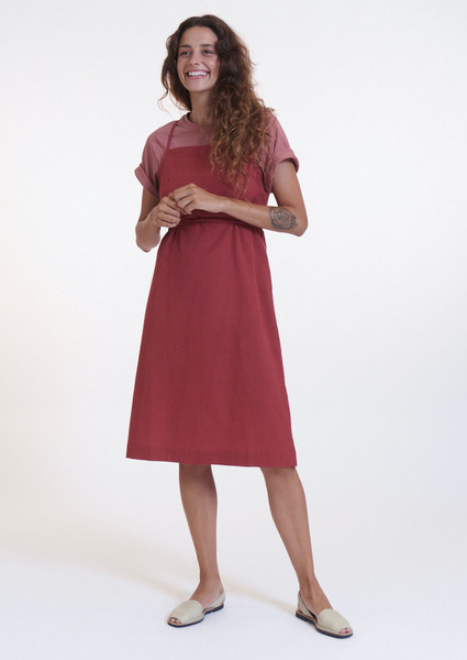Kleid - Salinas Dress - Aus Bio-baumwolle & Leinen günstig online kaufen