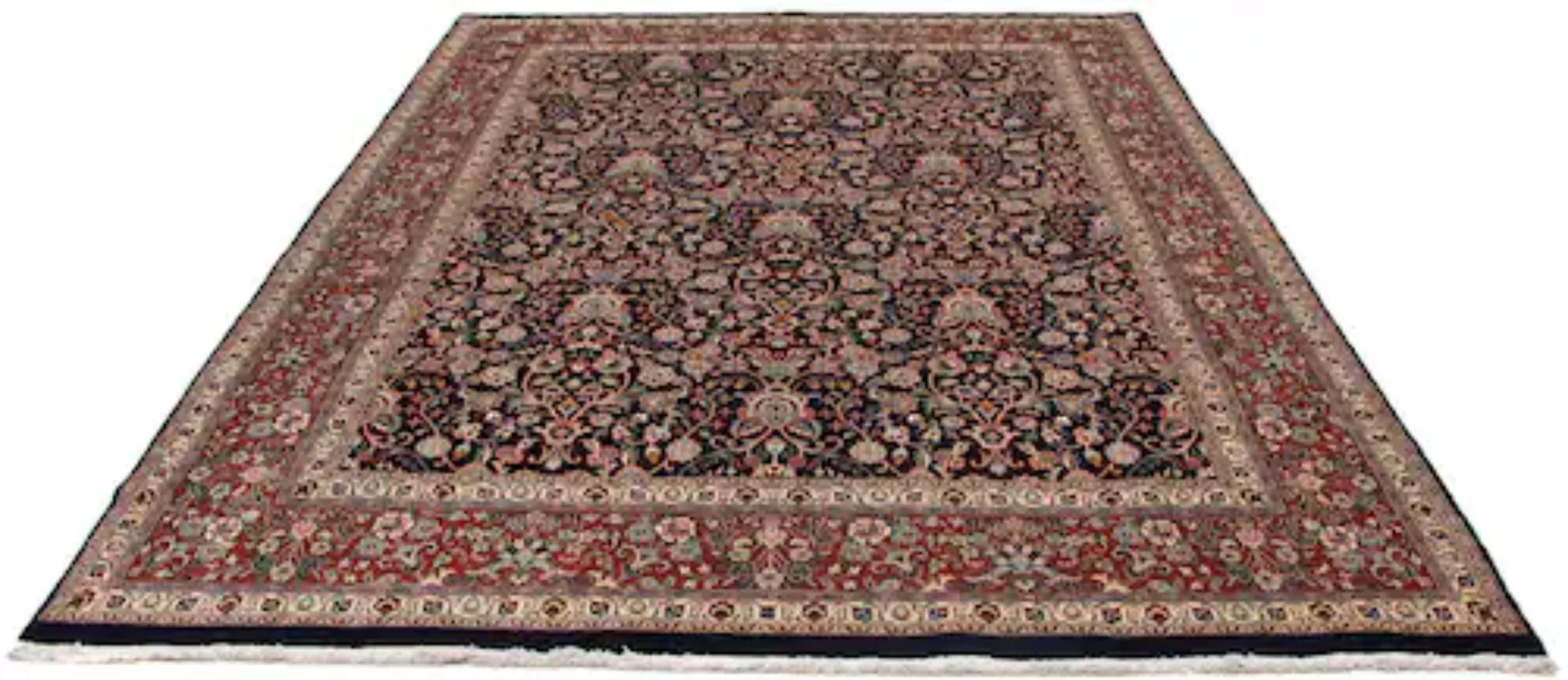 morgenland Wollteppich »Moud Blumenmuster Nero 288 x 197 cm«, rechteckig, U günstig online kaufen