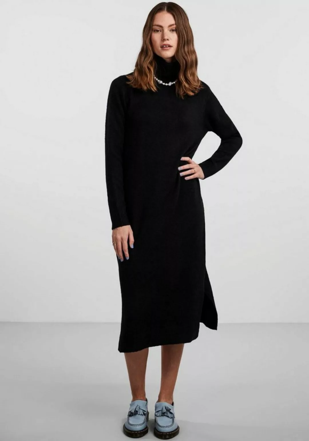 pieces Strickkleid PCJULIANA LS ROLLNECK KNIT DRESS NOOS BC günstig online kaufen