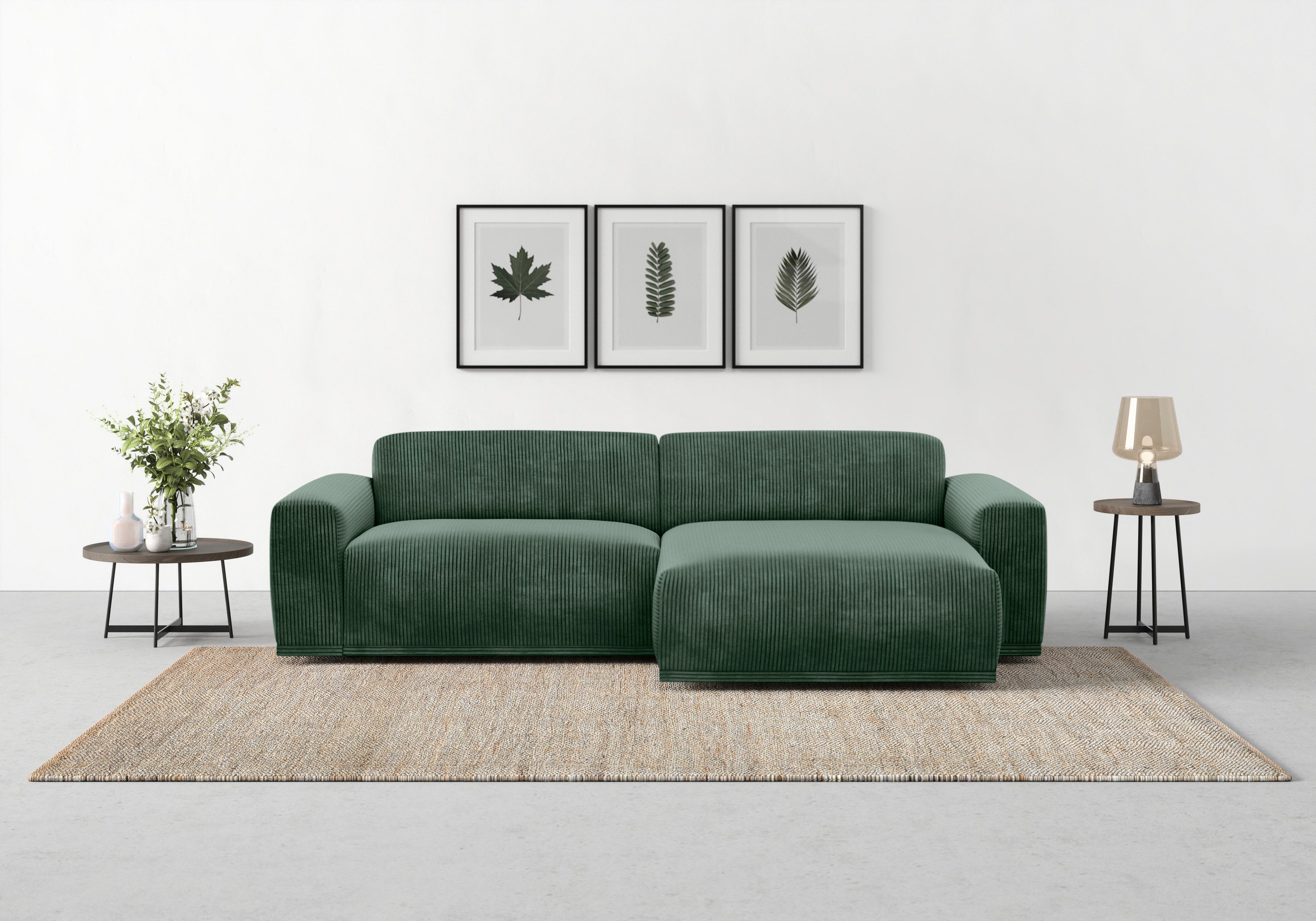 TRENDMANUFAKTUR Ecksofa "Braga, mit hochwertigem Kaltschaum, L-Form, in Cor günstig online kaufen