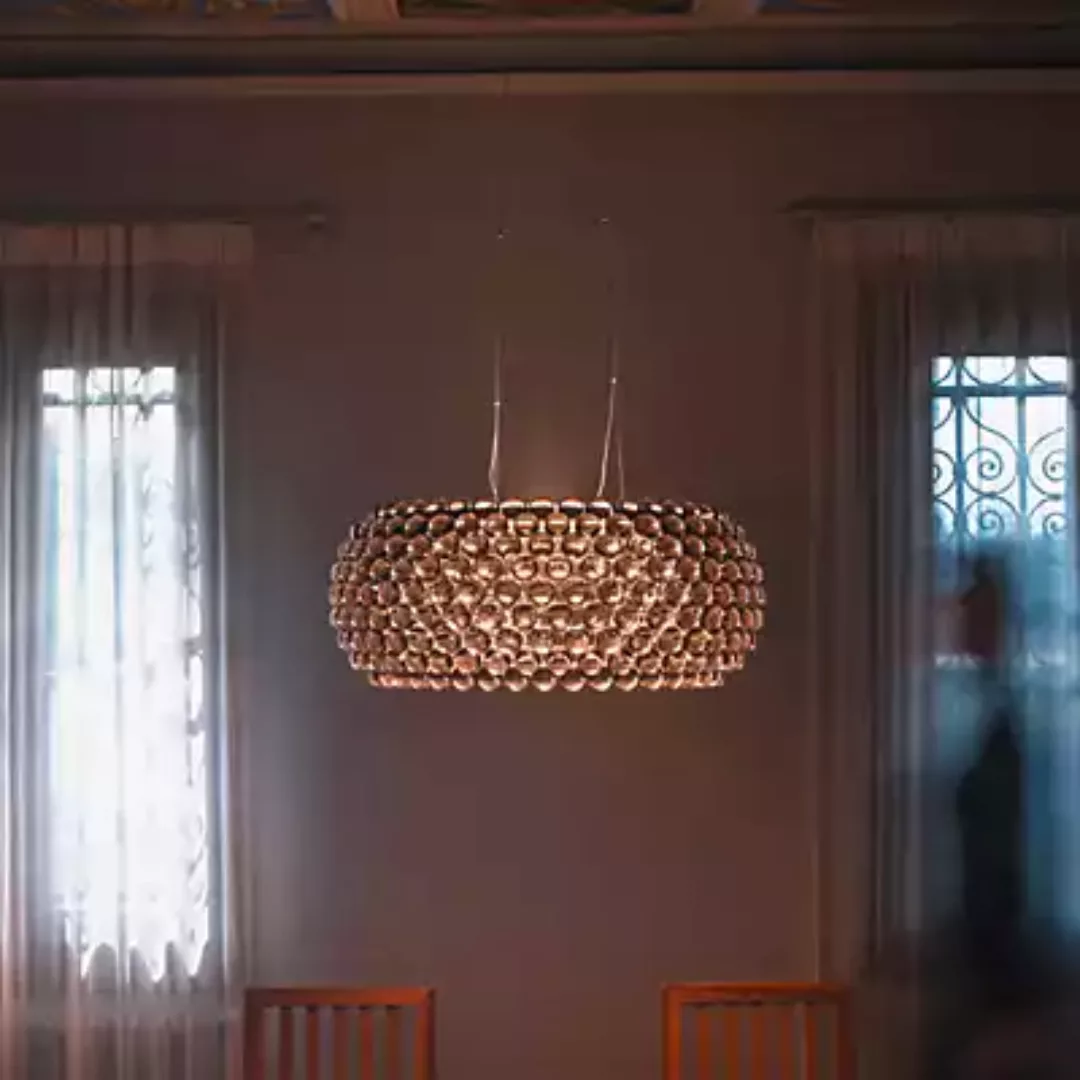 Foscarini Caboche Plus Pendelleuchte LED, rauchgrau - grande - schaltbar günstig online kaufen