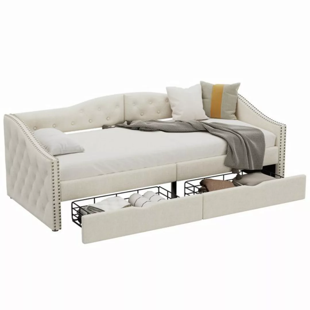 KoDise Schlafsofa 90×200cm Schlafsofa Tagesbett mit Schubladen, großer Stau günstig online kaufen