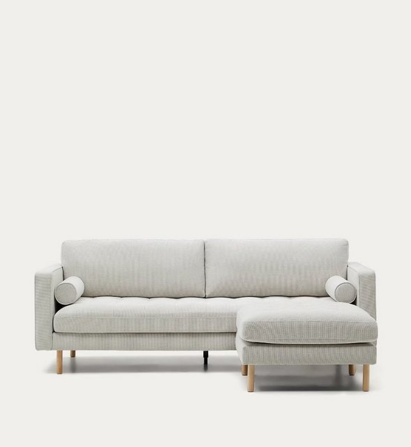 Natur24 Sofa 3-Sitzer-Sofa mit Fußablage Denise 222 x 85 x 178 cm Chenille günstig online kaufen