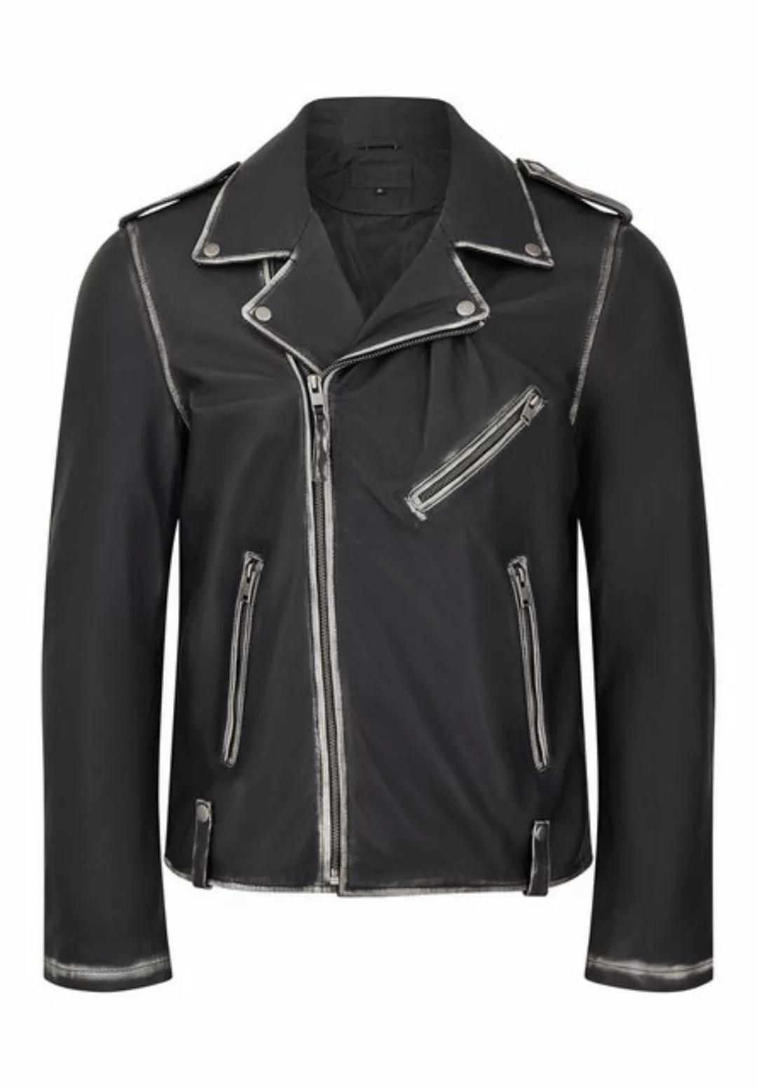 Bolongaro Trevor Lederjacke Blade Biker Distress Biker, Superweiches Leder günstig online kaufen