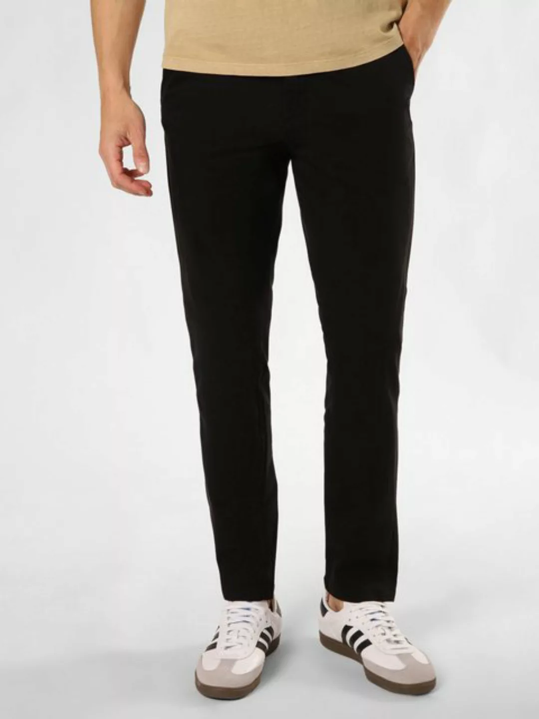 Jack & Jones Herren Chino Hose JJIMARCO JJBOWIE SA - Slim Fit - Schwarz - B günstig online kaufen