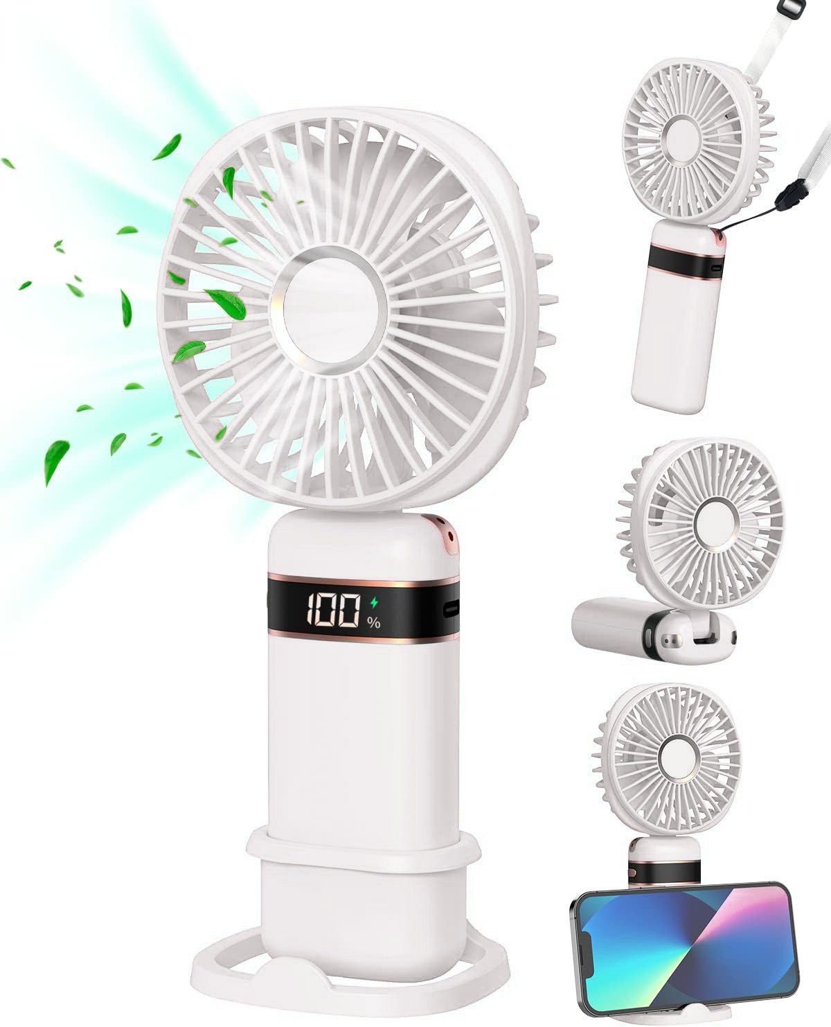 BlingBin Handventilator Tragbarer USB-Handventilator, Faltbarer Mini günstig online kaufen