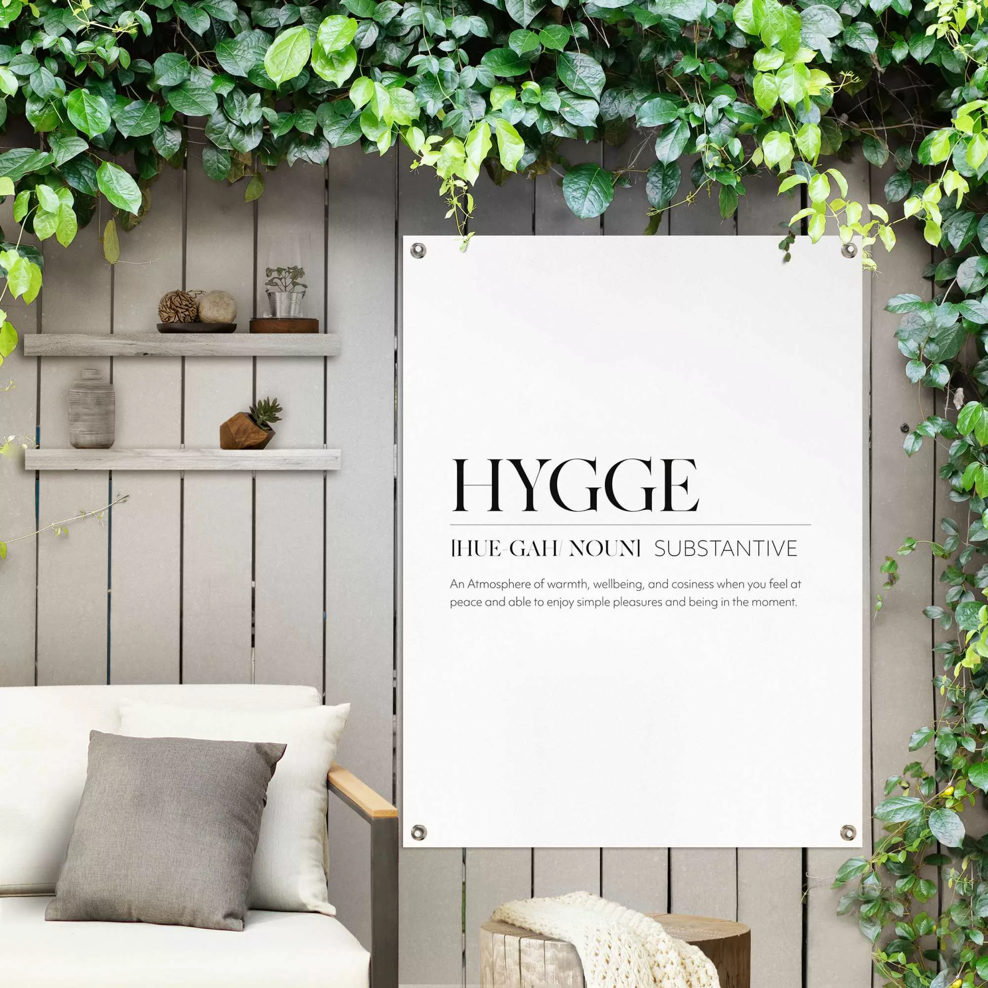 Reinders! Poster »Hygge«, Outdoor für Garten oder Balkon günstig online kaufen