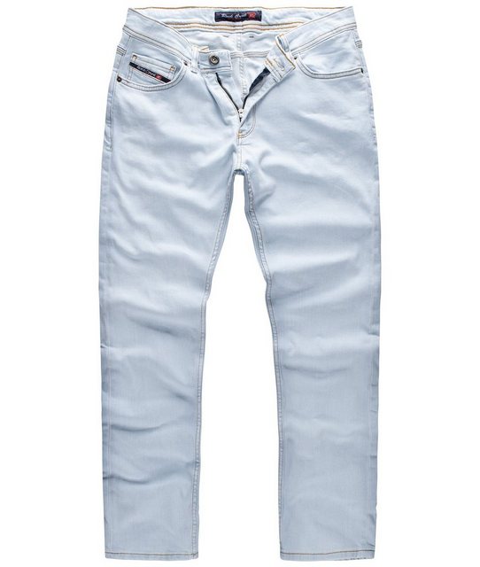 Rock Creek Regular-fit-Jeans Herren Jeans Stonewashed Hellblau RC-3106 günstig online kaufen