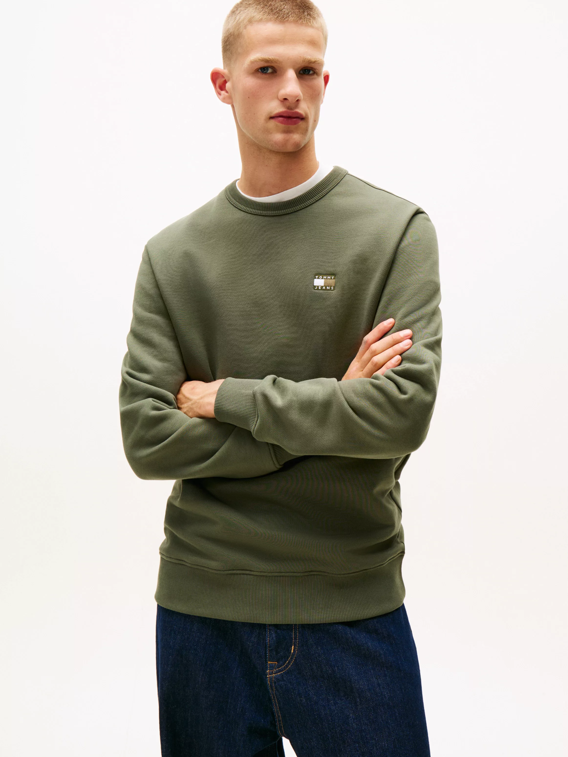 Tommy Jeans Sweatshirt "TJM REG BADGE CREW EXT", Mit Rundhalsausschnitt günstig online kaufen